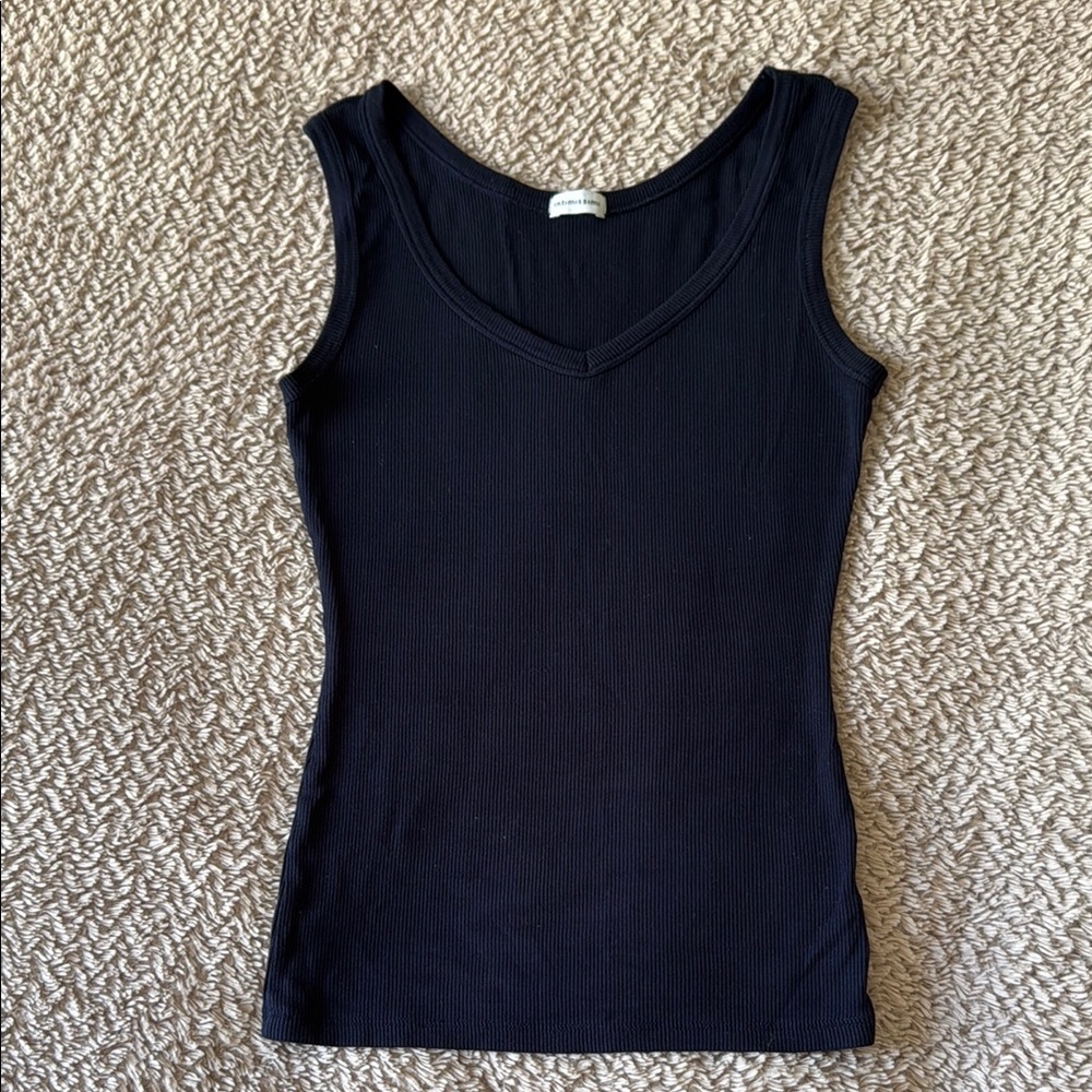 Intimissimi Sleeveless Ribbed V-Neck Tank Top